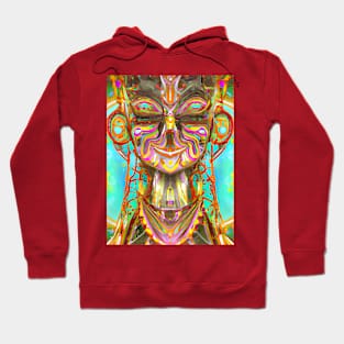 Techno-Shaman (24) - Trippy Psychedelic Art Hoodie